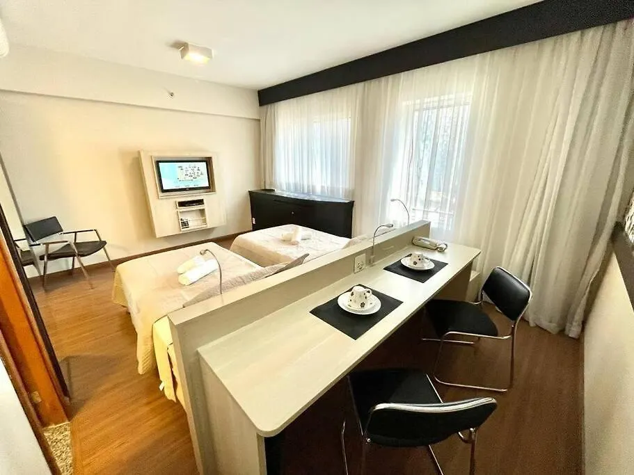 상파울루 Flat Com Garagem Perto Hospital Bp 아파트
